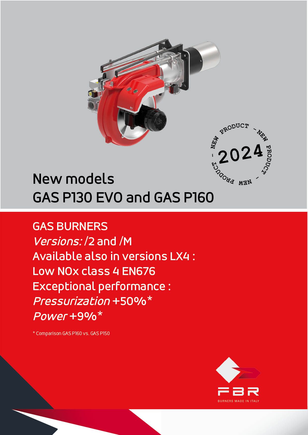NEW MODELS GAS P130 EVO and GAS P160